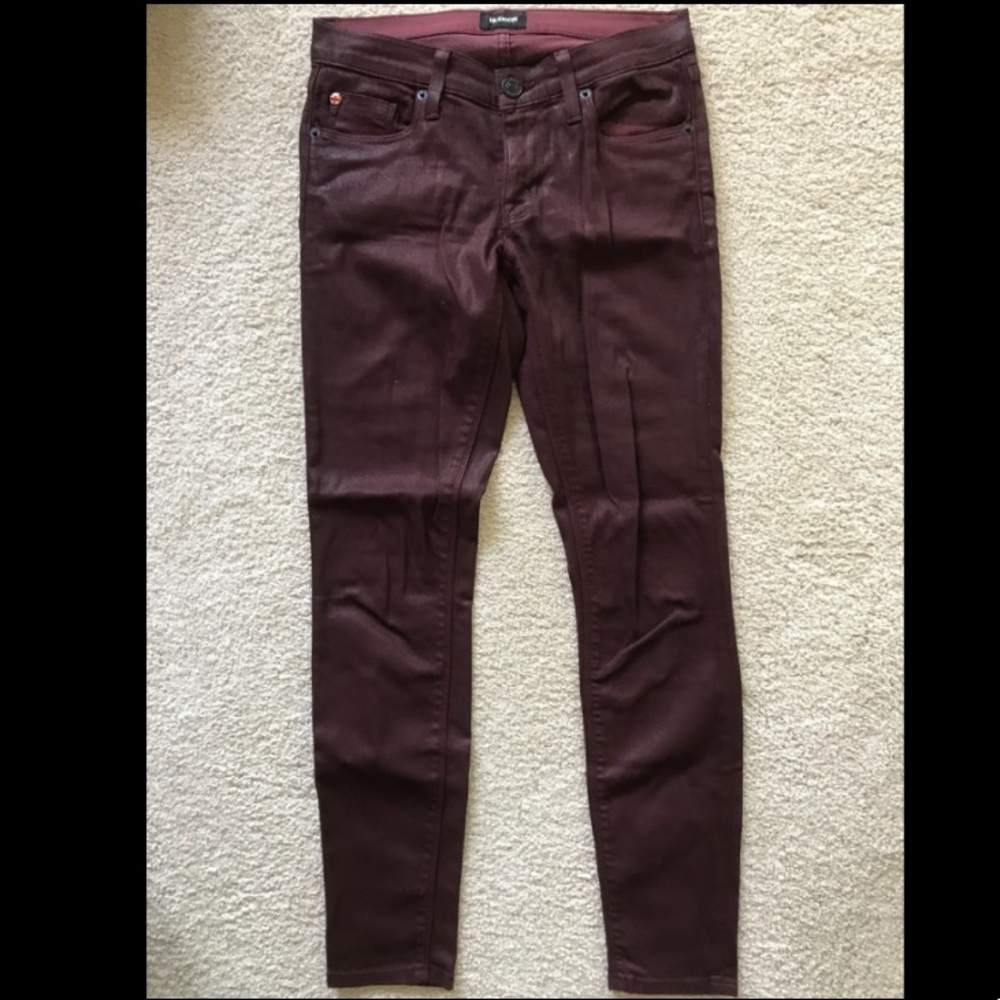 New Hudson wax finish super skinny jeans